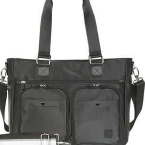 Black Crossbody Bag - Cargo Catchall With One Cross Body Strap  Excellent Shape